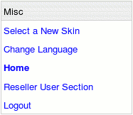 Switch to Reseller User